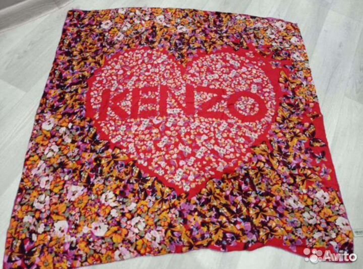 Платки kenzo огромная шаль 135см,платок 95см