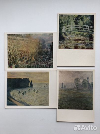 Открытки Пикассо, Моне, Мане, Ренуар