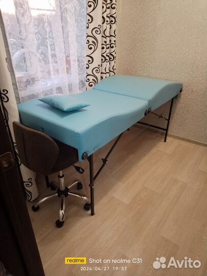 Анатомическая кушетка для наращивания ресниц бу