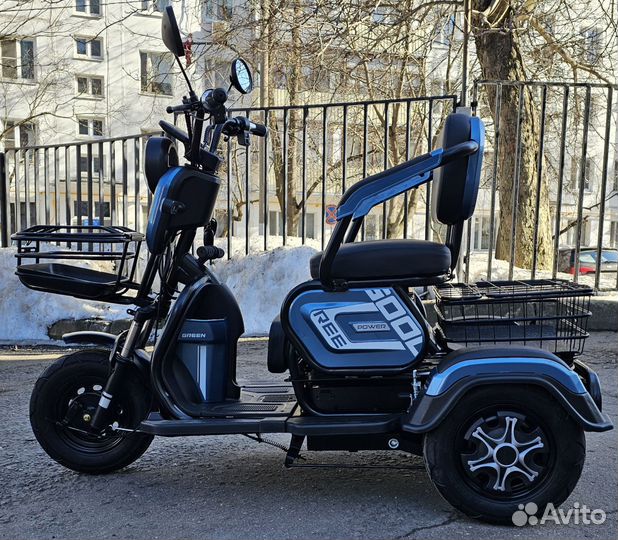 Электротрицикл Green Soil Power Ree 1000W/20Ah