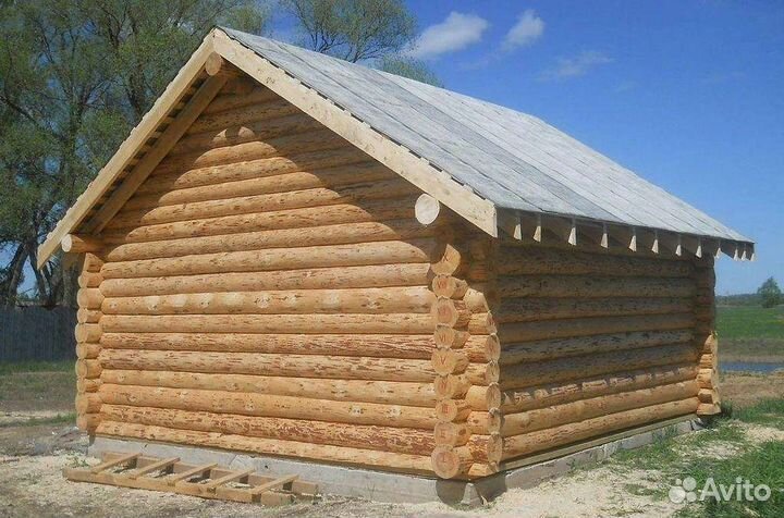 Срубы бань из бревна