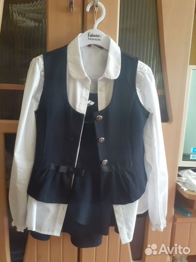 Школьная форма для девочки 146 синяя пакетом