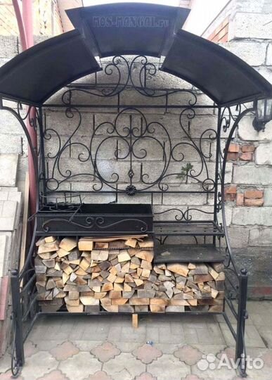 Мангал с печью