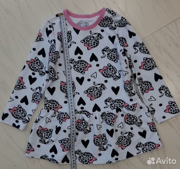 Туника и леггинсы для девочки, р-р 104-110