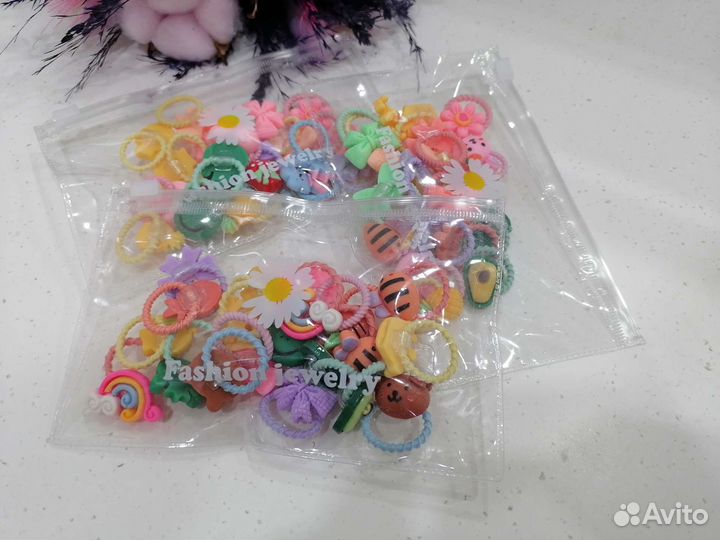 Резинки для волос 10 пар