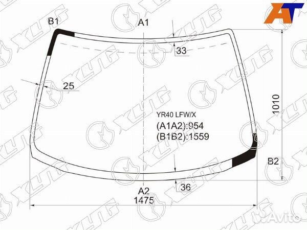 Стекло лобовое toyota townace noah