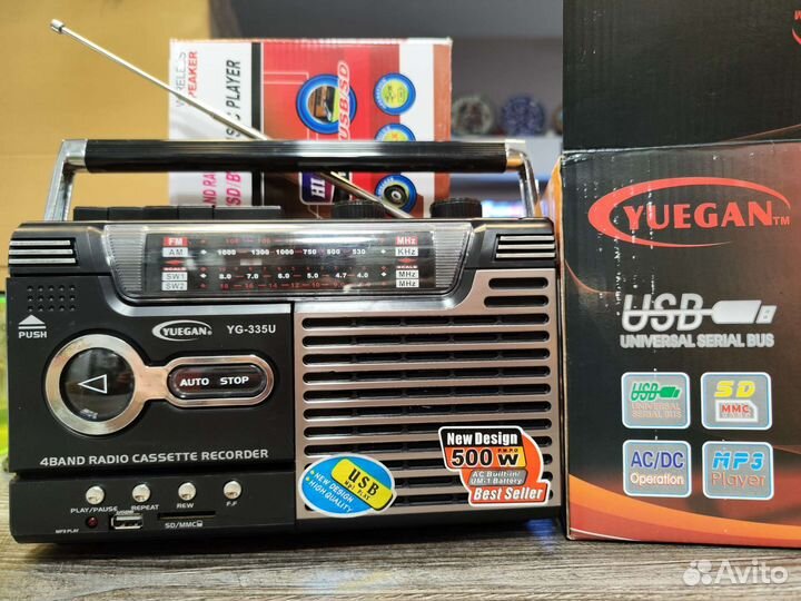 Магнитола магнитофон кассетный Knstar Golon Panda