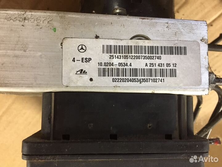 Блок аbs Мерседес Gl Ml 164