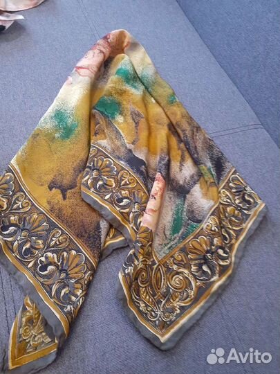 Один шелковый платок франция роспись новый
