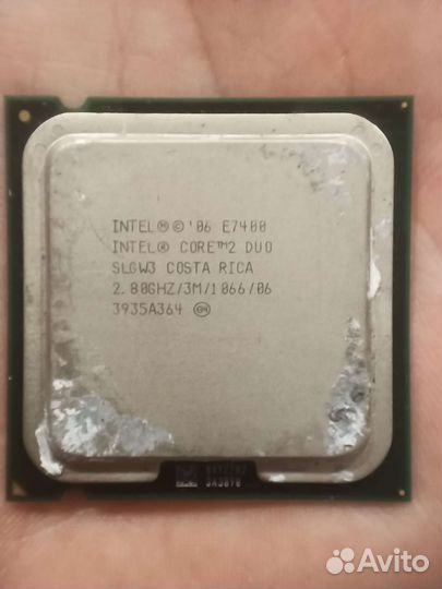 Intel core 2 duo e7400