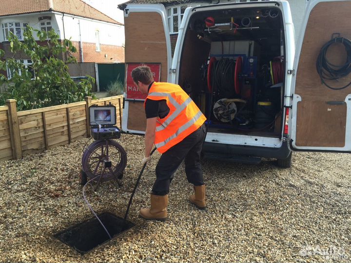 Устранение засоров (прочистка канализации) Откачка