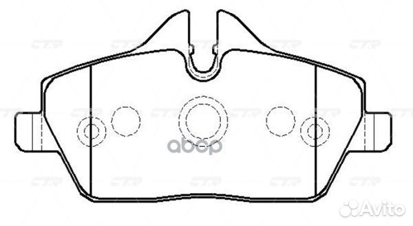 Колодки тормозные BMW E81/E87/mini cooper 04- п