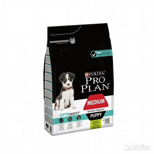 Pro Plan Puppy Medium Sensitive Digestion с Ягненк