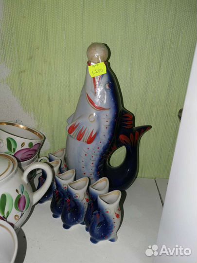 Кувшины вазы конфетница Разноцветные стекло наборы