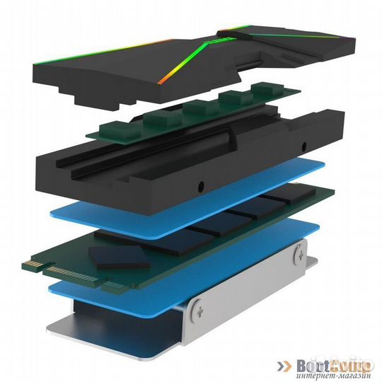 Радиатор охлаждения для SSD M.2 Xilence xc401 IM2S