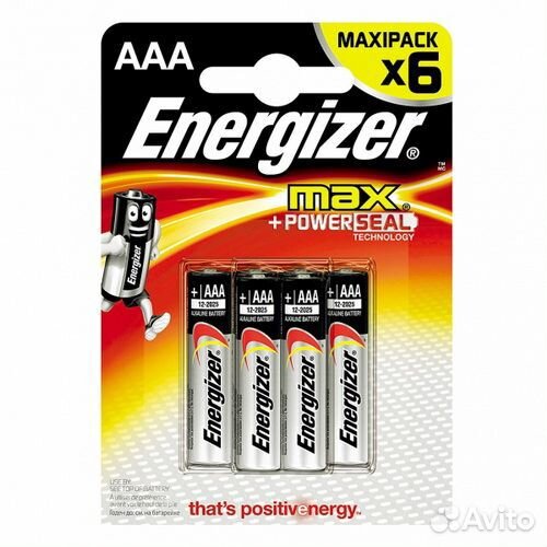 Батарея Energizer LR3(AAA) 6 шт