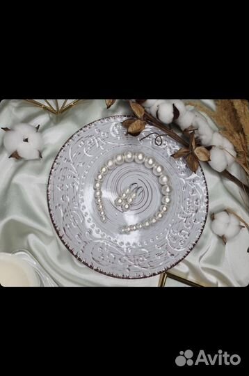 Ободок и серьги ручной работы