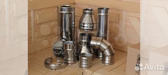 Дымоход из немагнитной нержавейки, элипс, овал