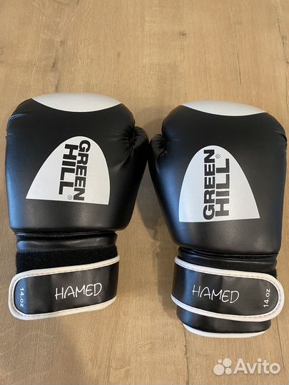 Боксерские перчатки green hill 14 oz