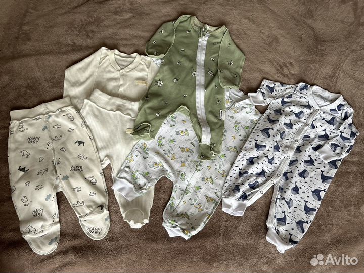 Вещи пакетом для новорожденного малыша 56-62 р