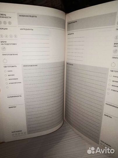 Книга для записи кулинарных рецептов