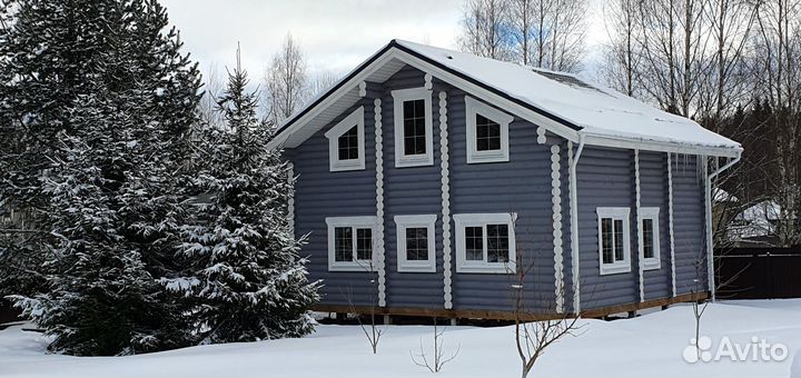 Оцилиндрованное бревно для строительства дома