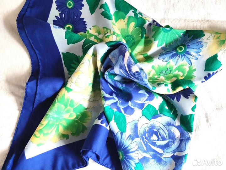 Шелковый платок женский винтаж