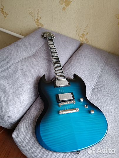 Epiphone SG Prophecy Blue Tiger