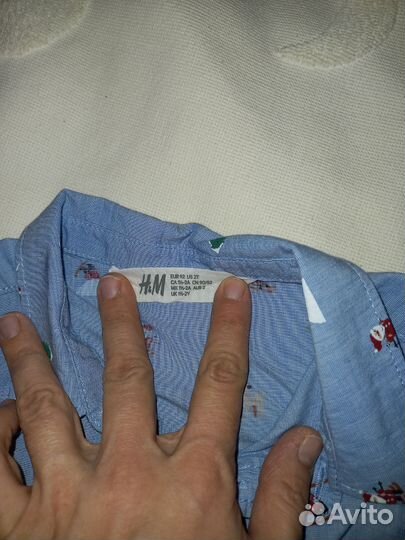 Рубашка hm новогодняя, брюки