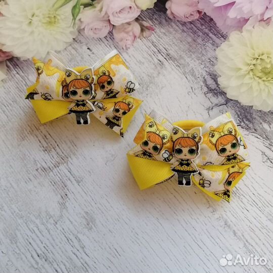 Бантики для волос ручной работы