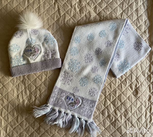 Комплект шапка, шарф