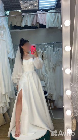 Свадебное платье новое 42 размер