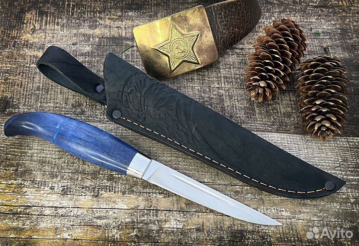 Финка универсальная с грибком из стали 110Х18 мшд