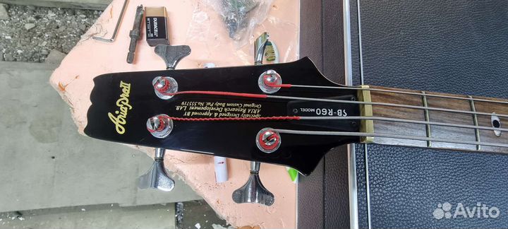 Aria Pro II SB R-60 Чёрная бас гитара япония