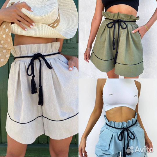 Шортики Латурин Лён