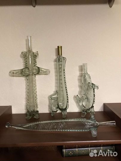 Бутылки от армянских коньяков