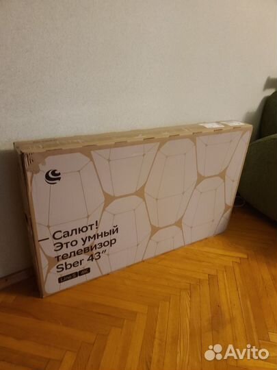 Телевизор sber sdx 43u4124, 43 109 см