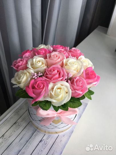 Букет роз из мыла на праздник