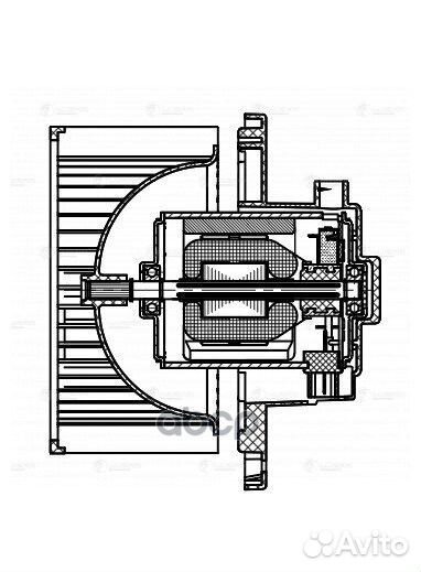 Вентилятор радиатора отопителя LFh0896 luzar