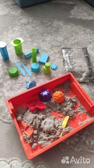 Развивающие игрушки песочница, кинетический песок