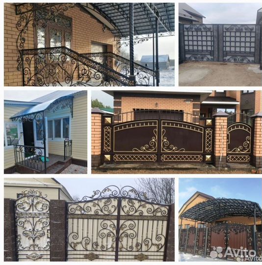 Кованые ворота,калитки,навесы,мангалы