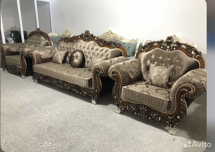 Диван и 2 кресла