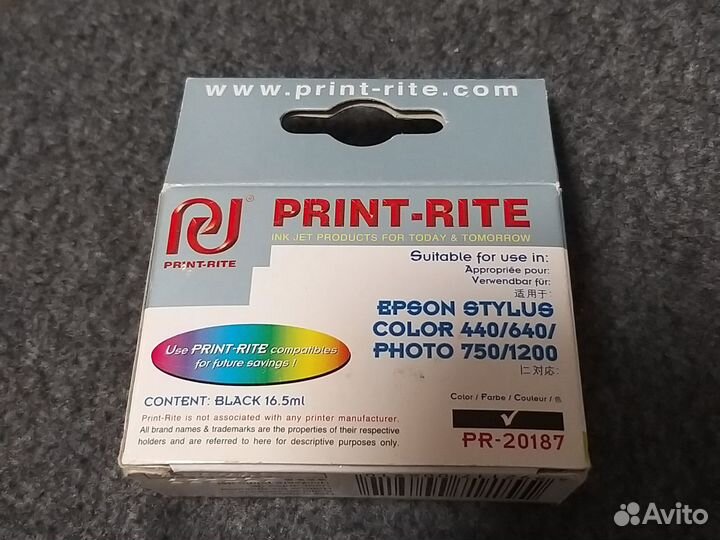 Картридж чёрный для принтера epson stylus color