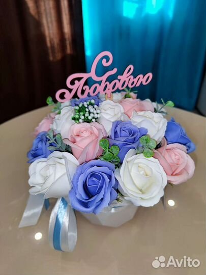 Букет из мыльных цветов