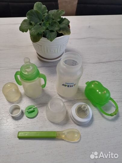 Avent бутылочка для малыша пакетом