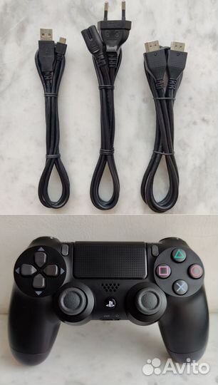 Sony PS4 Pro на 1Тб + игры + 2 джойстика