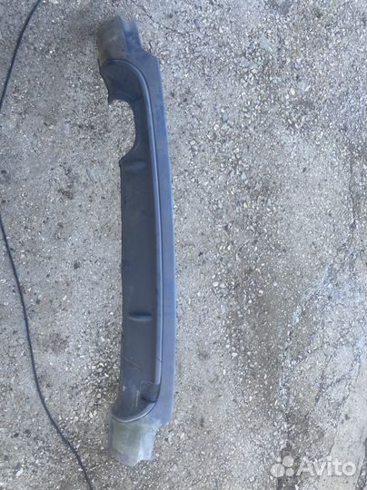 Диффузор на задний бампер Гольф 6(Blek edihon)