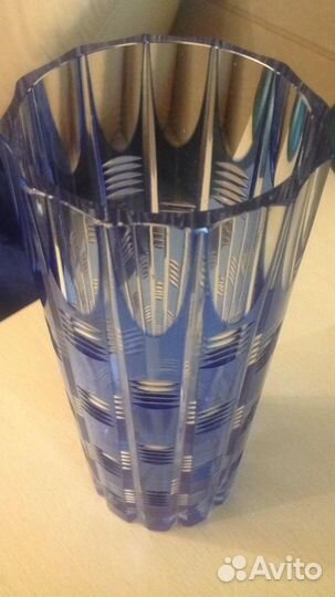 Вазы цветной хрусталь