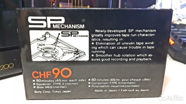 Аудиокассета sony chf 90
