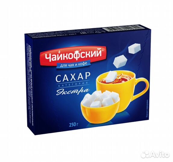 Чайкофский Сахар белый кусковой 250г Русагро